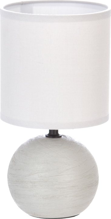 199-000514 Επιτραπέζιο φωτιστικό PWL-1210 pakoworld Ε14 60W κεραμικό γκρι Φ13x25εκ - Image 1