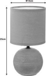 Επιτραπέζιο φωτιστικό PWL-1210 pakoworld Ε14 60W κεραμικό χακί Φ13x25εκ - Image 3