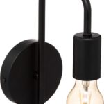 Φωτιστικό τοίχου-απλίκα Zhola pakoworld E27 40W μαύρο 17x12x25εκ