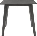 Tραπεζαρία Benson - Orlean pakoworld σετ 5τμχ rustic grey - ύφασμα γκρι 80x80x75εκ - Image 4
