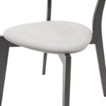 Tραπεζαρία Benson - Toto pakoworld σετ 7τμχ rustic grey - ύφασμα γκρι 150x90x75εκ - Image 6