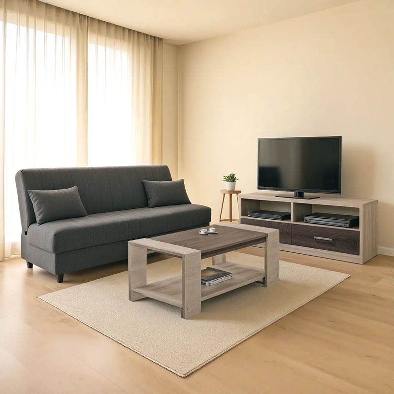 200-000669 Φοιτητικό πακέτο επίπλων σαλονιού New Living pakoworld σετ 3 τμχ - Image 1