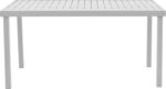 Τραπεζαρία Kliton - Clutch σετ 7τεμ pakoworld αλουμίνιο σε λευκή απόχρωση 150x80x74εκ - Image 3