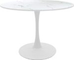 Τραπεζαρία Julita-Balou pakoworld σετ 5τεμ pp-mdf λευκo Φ100x73εκ - Image 5