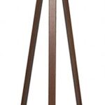 Φωτιστικό δαπέδου PWL-1059 pakoworld Ε27 καρυδί-μπεζ Φ38x140εκ