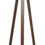 Φωτιστικό δαπέδου PWL-1059 pakoworld Ε27 καρυδί-γκρι Φ38x140εκ