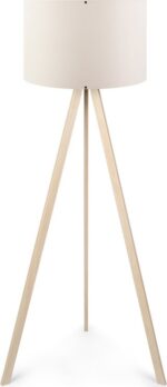 Φωτιστικό δαπέδου PWL-1060 pakoworld Ε27 φυσικό-κρεμ Φ38x140εκ