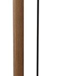 Φωτιστικό δαπέδου Lumino pakoworld Ε27 μαύρο-καρυδί Φ38x150εκ