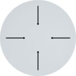 Επιφάνεια τραπεζιού Fervor pakoworld HPL ivory Φ69εκ πάχους 12mm - Image 2