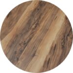 Επιφάνεια τραπεζιού Noble pakoworld HPL καρυδί Φ60εκ πάχους 12mm