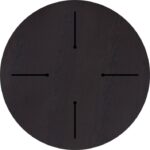 Επιφάνεια τραπεζιού Portico pakoworld HPL wenge Φ60εκ πάχους 12mm - Image 2