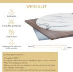 Επιφάνεια τραπεζιού Sizzle pakoworld Werzalit ανθρακί cement 80x80εκ πάχους 35mm - Image 2