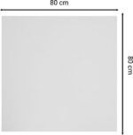 Επιφάνεια τραπεζιού Sizzle pakoworld Werzalit ανθρακί cement 80x80εκ πάχους 35mm - Image 4