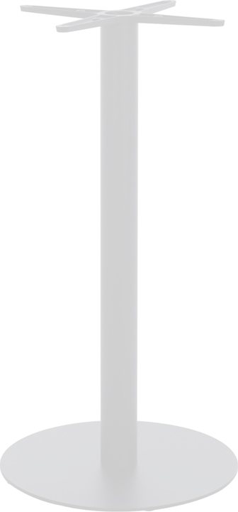 217-000041 Βάση τραπεζιού bar Closet pakoworld μεταλλική λευκή-μαύρη Φ40x108εκ - Image 1