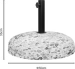 Βάση ομπρέλας Nimbus pakoworld τσιμέντο ψηφιδωτή 25kg Φ50εκ - Image 2