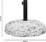Βάση ομπρέλας Nimbus pakoworld τσιμέντο ψηφιδωτή 35kg Φ50εκ - Image 2