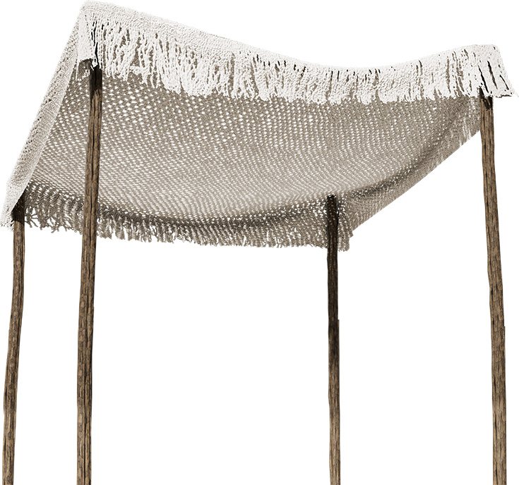 220-000009 Δίχτυ σκίασης Roof pakoworld μακραμέ μπεζ 4x4m - Image 1