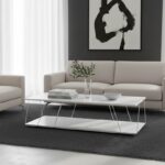 Τραπέζι σαλονιού Tars pakoworld λευκό 120x50x30εκ
