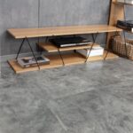 Έπιπλο τηλεόρασης Tars pakoworld sonoma-μαύρο 120x30x33εκ - Image 3