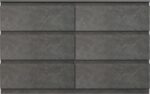 Συρταριέρα Cindy pakoworld 6 συρταριών γκρι μαρμάρου 120x40x75εκ - Image 2
