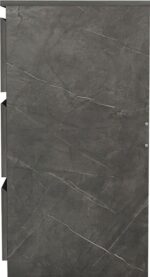 Συρταριέρα Cindy pakoworld 6 συρταριών γκρι μαρμάρου 120x40x75εκ - Image 3