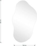Καθρέπτης Ιrregular 2 pakoworld 35x1x60εκ - Image 3