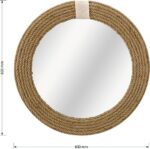 Καθρέπτης Rope pakoworld φυσικό 60x2x60εκ - Image 3