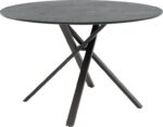 Tραπέζι Cerco pakoworld MDF μαύρο Φ120x75εκ - Image 2