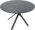 Tραπέζι Cerco pakoworld MDF μαύρο Φ120x75εκ - Image 3