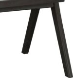Πολυθρόνα Winslow pakoworld ξύλο rubberwood μαύρο-pvc rattan φυσικό-ύφασμα γκρι - Image 3
