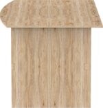 Γραφείο εργασίας Anze pakoworld φυσικό μελαμίνης 180x93.5x75εκ - Image 3