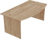 Γραφείο εργασίας Anze pakoworld φυσικό μελαμίνης 180x93.5x75εκ - Image 4