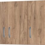 Πατάρι ντουλάπας Zelia pakoworld τρίφυλλο oak 90x42x60εκ