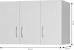 Πατάρι ντουλάπας Zelia pakoworld τρίφυλλο oak 90x42x60εκ - Image 4