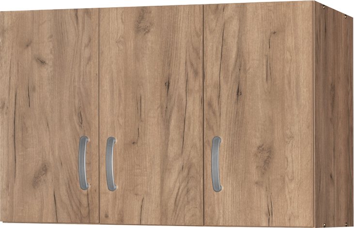 249-000041 Πατάρι ντουλάπας Zelia pakoworld τρίφυλλο oak 90x42x60εκ - Image 1