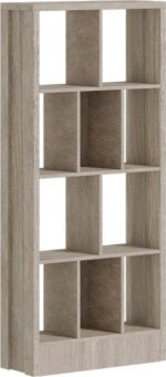 Βιβλιοθήκη Dividre pakoworld sonoma oak μελαμίνης 80x30x181εκ - Image 2