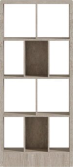 Βιβλιοθήκη Dividre pakoworld sonoma oak μελαμίνης 80x30x181εκ - Image 3