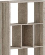 Βιβλιοθήκη Dividre pakoworld sonoma oak μελαμίνης 80x30x181εκ - Image 4
