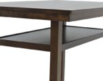 Τραπέζι μπαρ Tenor pakoworld φυσικό ξύλο rubberwood-ΜDF καρυδί 150x90x91.5εκ - Image 5