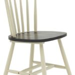 Καρέκλα Larus pakoworld φυσικό ξύλo rubberwood ανθρακί-λευκό 50x49x90εκ.
