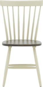 Καρέκλα Larus pakoworld φυσικό ξύλo rubberwood ανθρακί-λευκό 50x49x90εκ. - Image 3