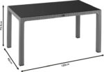 Τραπέζι Explore pakoworld με UV protection PP καφέ 150x90x73.5εκ - Image 3