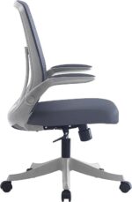 Καρέκλα γραφείου εγρασίας Enrich pakoworld ύφασμα mesh γκρι - Image 3