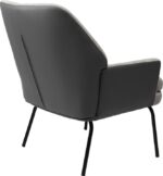Πολυθρόνα Kieran pakoworld ύφασμα γκρι- πόδι μαύρο 77x69x82.5εκ - Image 2