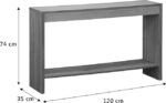 Κονσόλα Focused pakoworld MDF φυσικό 120x35x74εκ - Image 5