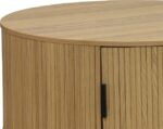 Τραπέζι σαλονιού Scandi pakoworld MDF σε φυσική απόχρωση Φ80x35.5εκ - Image 3
