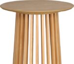 Τραπέζι μπαρ Domonic pakoworld mdf φυσικό Φ60x105εκ - Image 2