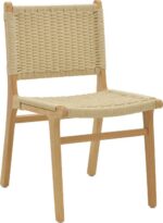 Καρέκλα Julien pakoworld rubberwood φυσικό-έδρα φυσικό σχοινί 61x54x85εκ - Image 3
