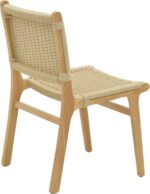 Καρέκλα Julien pakoworld rubberwood φυσικό-έδρα φυσικό σχοινί 61x54x85εκ - Image 4
