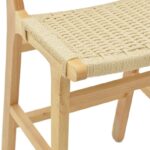 Σκαμπό μπαρ Julien pakoworld rubberwood φυσικό-έδρα φυσικό σχοινί 45x46x95εκ - Image 6